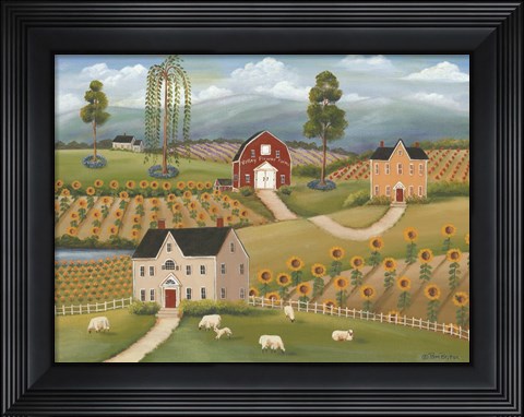 Framed Valley Flower Farms Print
