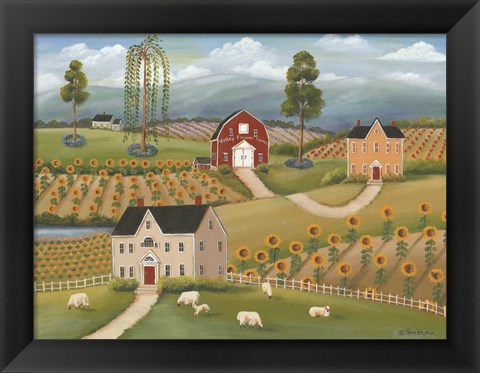 Framed Valley Flower Farms Print