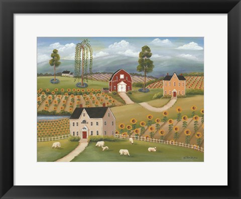 Framed Valley Flower Farms Print