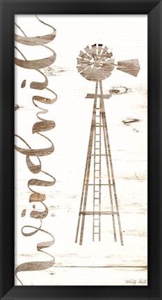 Framed Windmill Print