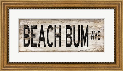 Framed Beach Bum Print