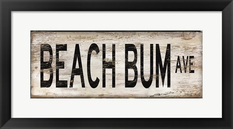 Framed Beach Bum Print