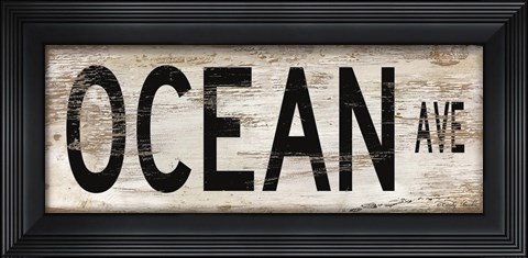 Framed Ocean Ave. Print