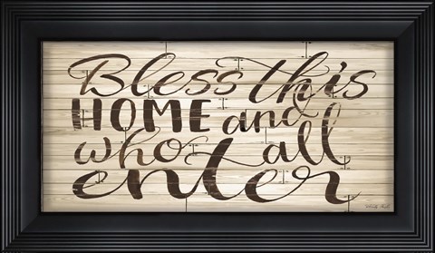 Framed Bless this Home Print