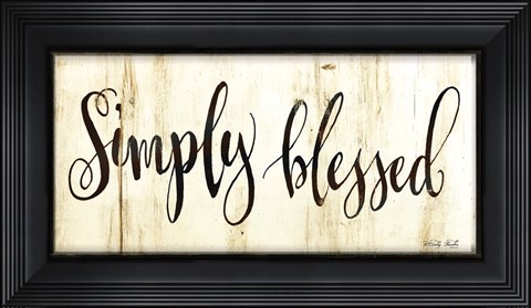 Framed Simply Blessed Print