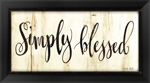 Framed Simply Blessed Print