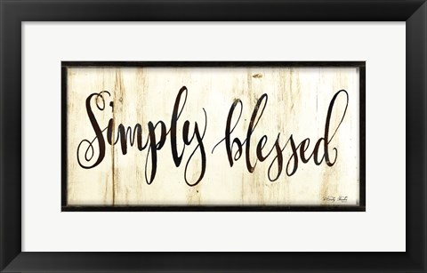 Framed Simply Blessed Print