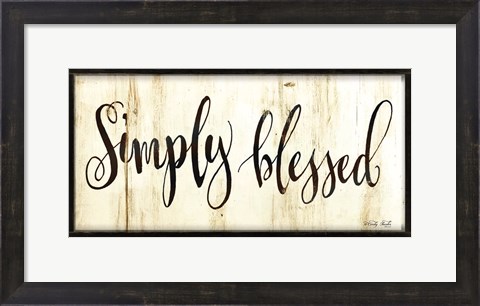 Framed Simply Blessed Print