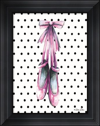 Framed Ballet Shoes Print