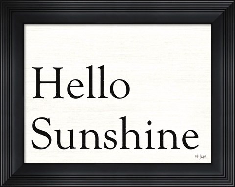 Framed Hello Sunshine Print