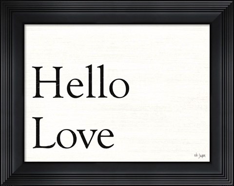 Framed Hello Love Print