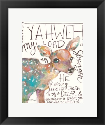 Framed Lord is My Strength Print