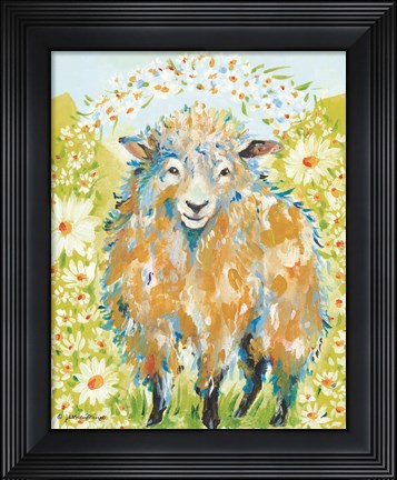 Framed Daisy Fields Print