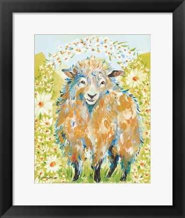 Framed Daisy Fields Print