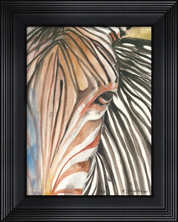 Framed Zebra Print