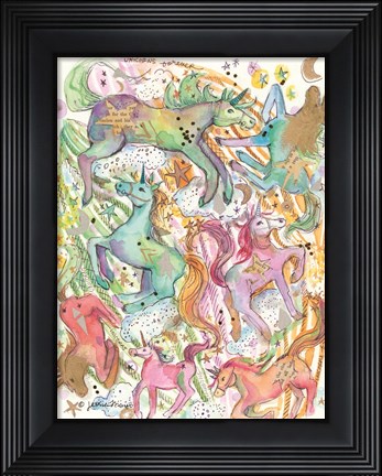 Framed Unicorn Dance Print