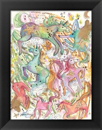 Framed Unicorn Dance Print