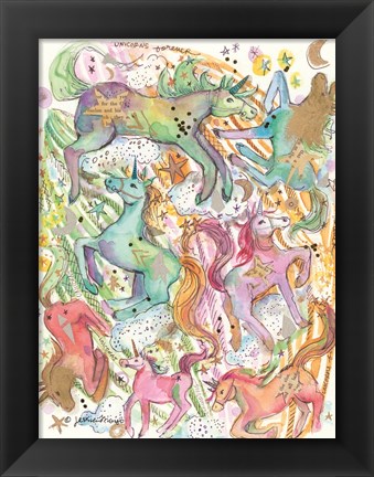 Framed Unicorn Dance Print