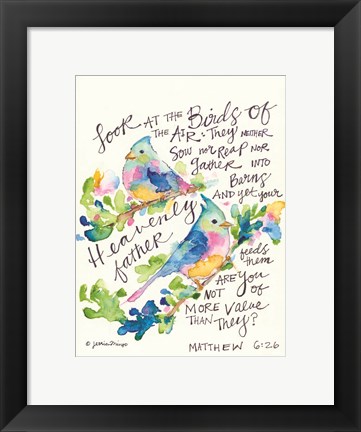 Framed Feathered Friends Print