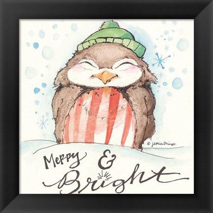 Framed Merry &amp; Bright Print