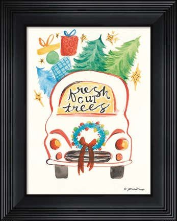 Framed Carful of Cheer Print