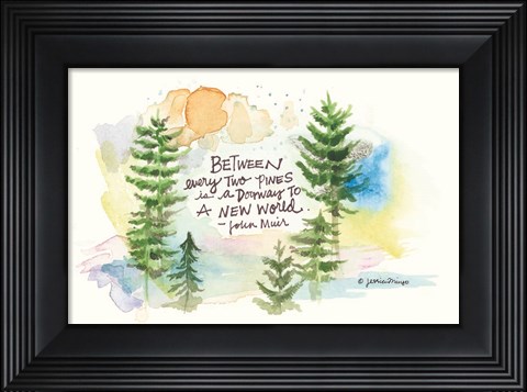 Framed Heavenly Pines Print
