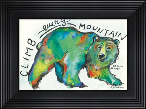 Framed Climb Every Mountain Print