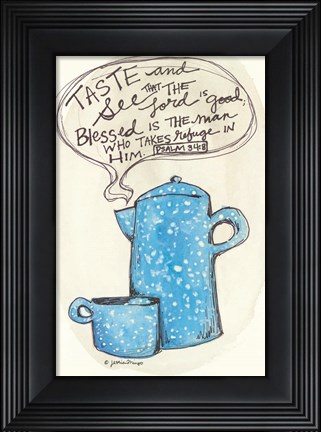 Framed Taste and See Print