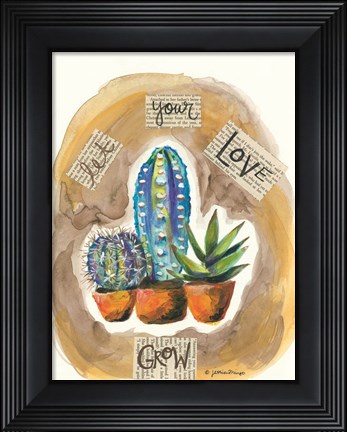 Framed Let Your Love Grow Print
