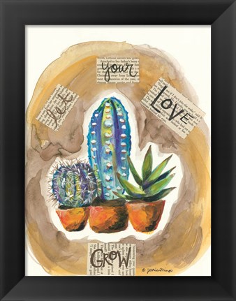 Framed Let Your Love Grow Print