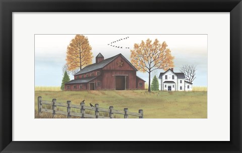 Framed Autumn Farmstead Print