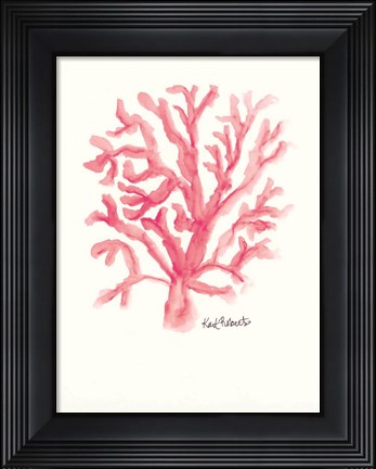 Framed C is for Coral Print
