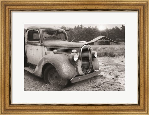 Framed Stuck in the Mud Print