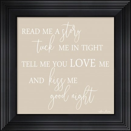Framed Read Me a Story Print
