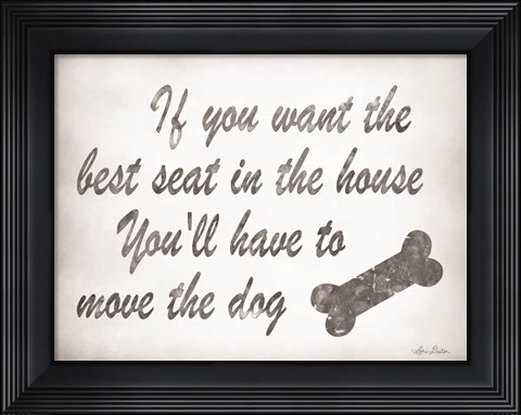 Framed Best Seat Print