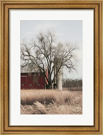 Framed Painted Silo Print