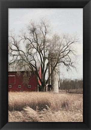 Framed Painted Silo Print