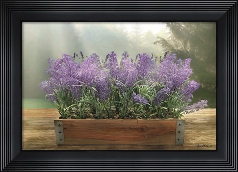 Framed Lavender Planter Print
