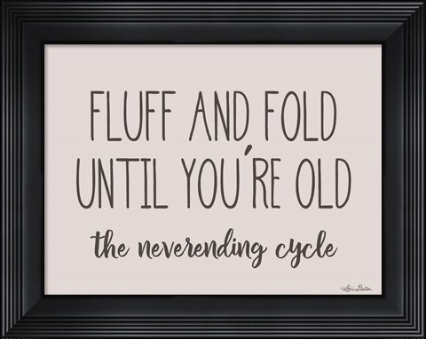 Framed Fluff and Fold Print