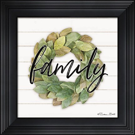 Framed Family Wreath Print