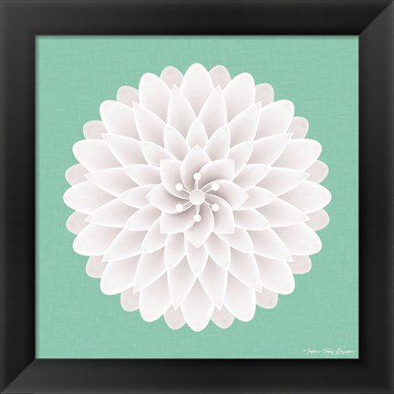 Framed 3D Flower Print