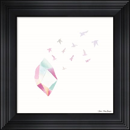 Framed Crystal Birds II Print