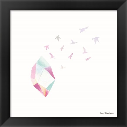 Framed Crystal Birds II Print