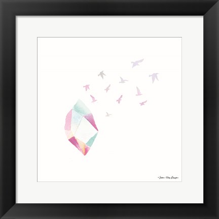 Framed Crystal Birds II Print