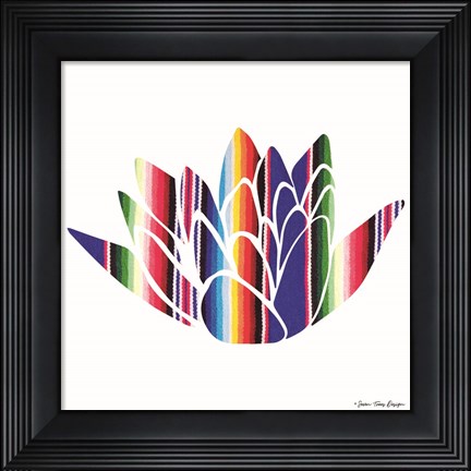 Framed Aztec Plant I Print
