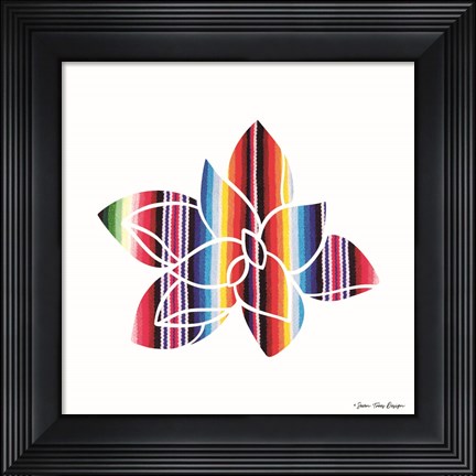 Framed Aztec Plant II Print