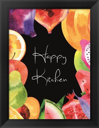 Framed Happy Kitchen Print