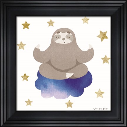 Framed Sloth in the Sky Print