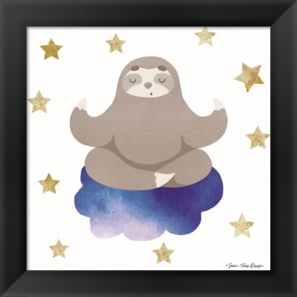 Framed Sloth in the Sky Print