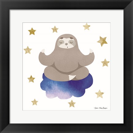 Framed Sloth in the Sky Print